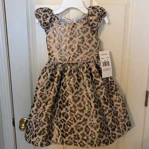 NWT Rare Editions Leopard print dress size 6
